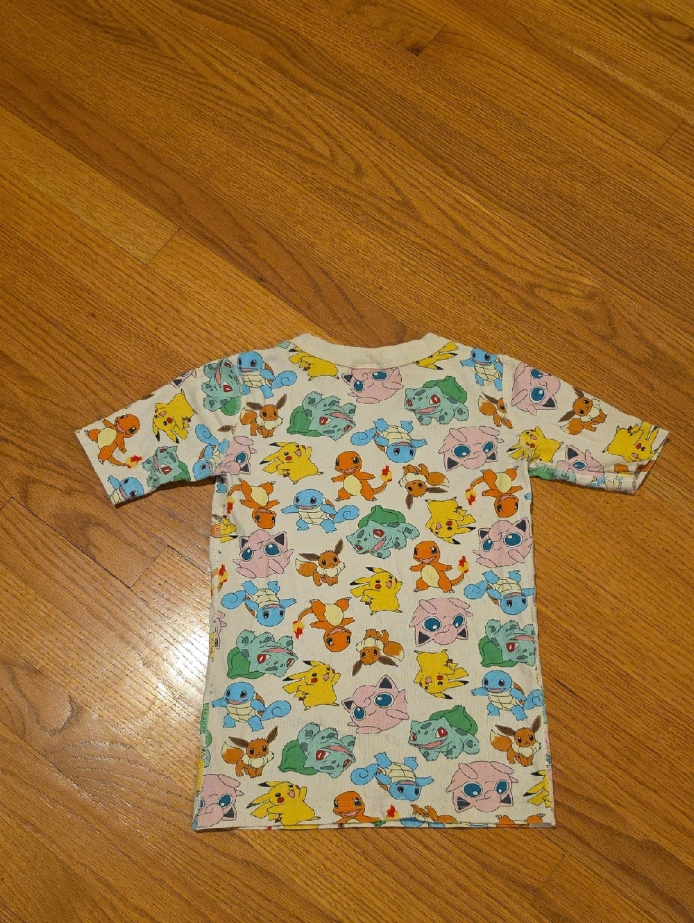 Hanna Andersson Beige Pokeman Short John Pajama Set Size 140 - Picture 10 of 13